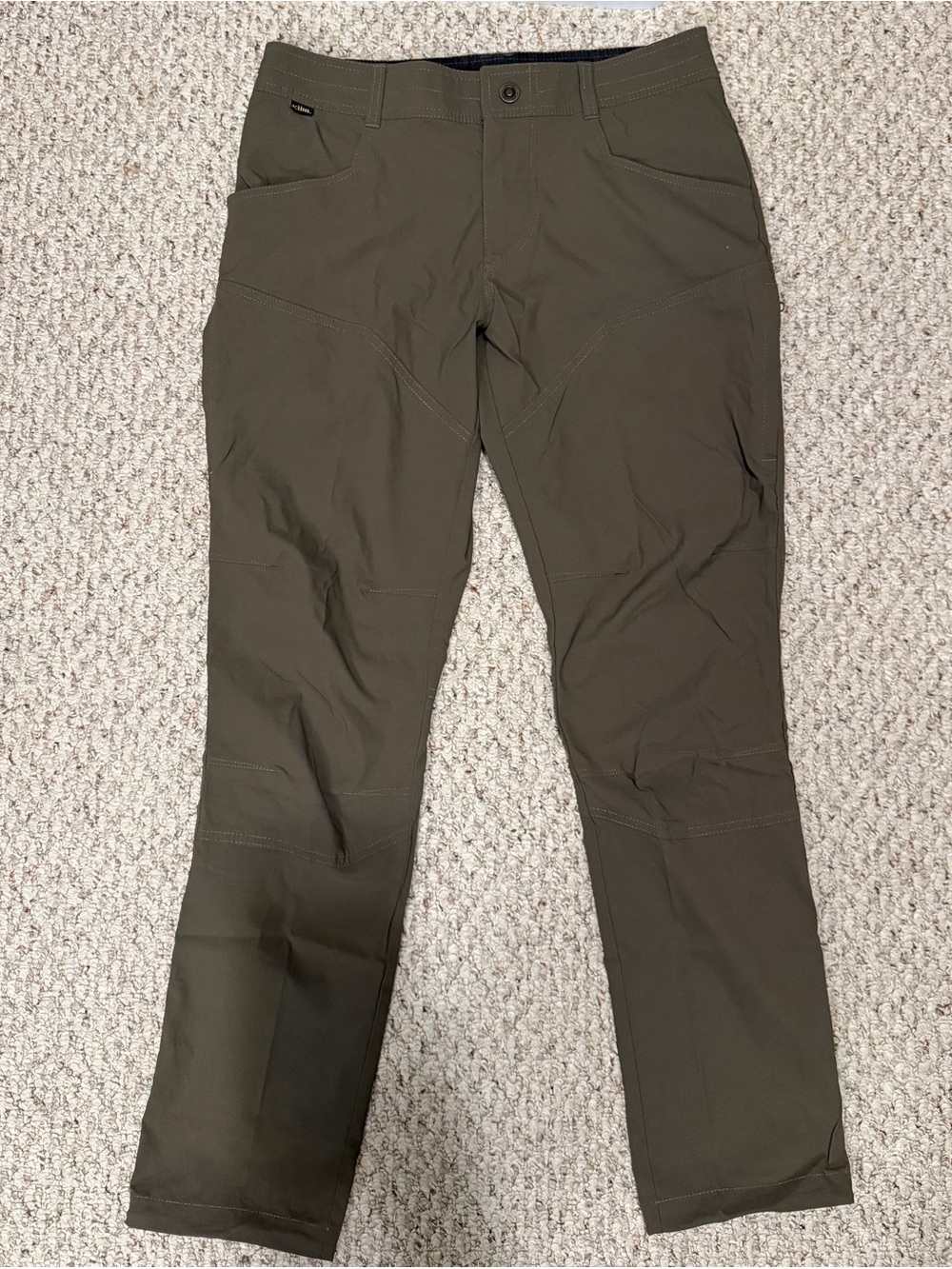 Kuhl Renegade Rock Pants Mens 32x32 Stretch Hiking Outdoor Lightweight Green